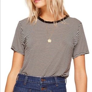 Reformation Joplin Striped Tee